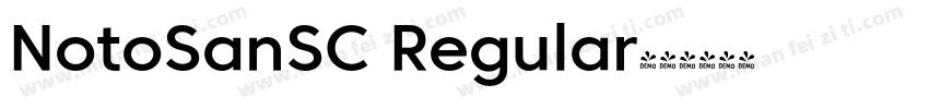 NotoSanSC Regular字体转换